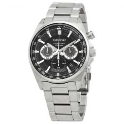 Essentials Chronograph Quartz Black Dial Mens Watch