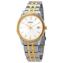 Essentials Quartz White Dial Mens Watch