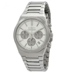 Sport Chronograph Quartz Silver Dial Mens Watch