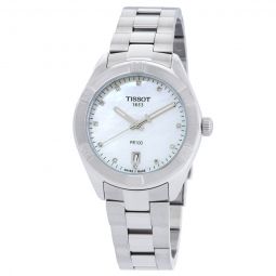 PR 100 Sport Chic Quartz Diamond White Mother of Pearl Dial Ladies Watch