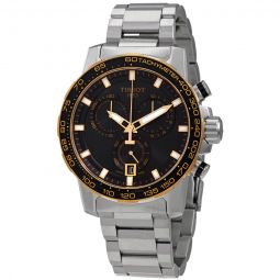 Supersport Chronograph Quartz Black Dial Mens Watch