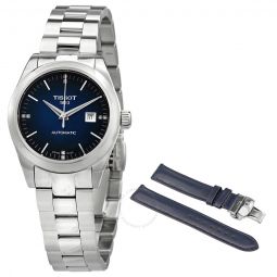 T-My Lady Automatic Diamond Blue Dial Ladies Watch