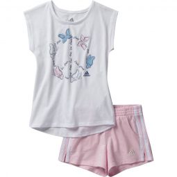 Cotton French Terry Short Set - Girls