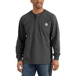 Workwear Pocket Long-Sleeve Henley Shirt - Mens