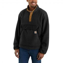 Relaxed Fit Fleece Snap Front Jacket - Mens