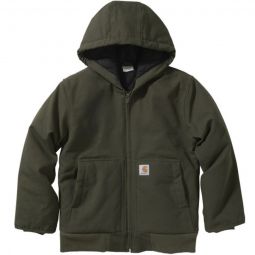Canvas Insulated Hooded Active Jacket - Boys