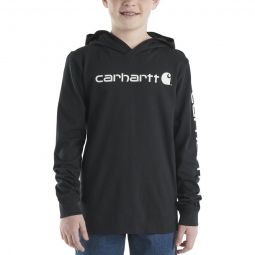 Long-Sleeve Hooded Graphic T-Shirt - Boys