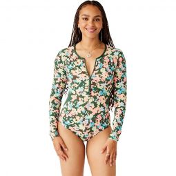 All Day Long-Sleeve One-Piece Swimsuit - Womens