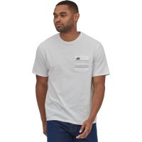 Line Logo Ridge Stripe Organic Pocket T-Shirt - Mens