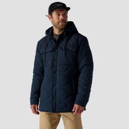 Quilted Hooded Snap Jacket - Mens