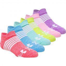 Under Armour Essential 2.0 No Show Sock - 6-Pack - Girls