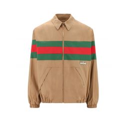 Gucci 웹 스트라이프 지퍼 재킷 742826ZANYP