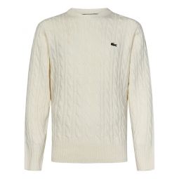 라코스테 케이블 니트 카드드 크루넥 점퍼 AH2924