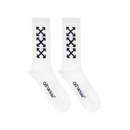 오프화이트 로고 디테일 니트 양말 OMRA08JC99KNI002