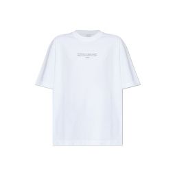 Off White 로고 프린트 크루넥 티셔츠 OWAA13FF25JER003