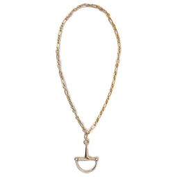 구찌 하프 호스빗 목걸이 850374I4600