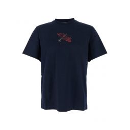 버버리 EKD 체크 크루넥 티셔츠 8116167