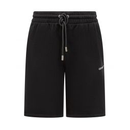 Off White 로고 디테일 드로스트링 쇼츠 OMCI013F25FLE007