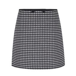 발렌티노 깅엄 리본 디테일 미니 스커트 7B3RADJ09F1