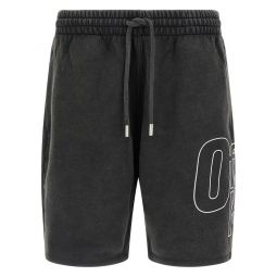 Off White 로고 프린트 드로스트링 쇼츠 OMCI013F25FLE006