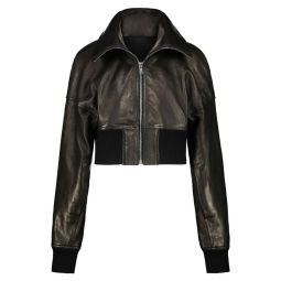 릭 오웬스 크롭 레더 재킷 RO02E4789LNV