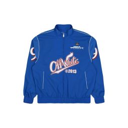 오프화이트 로고 프린트 집업 재킷 OMBD05EF25FAB0024601