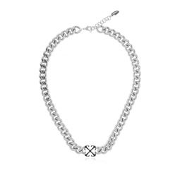 오프화이트 애로우 체인 링크 네크리스 OMOB156C99MET001