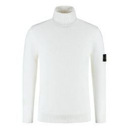 Stone Island 로고 패치 터틀넥 스웨터 K2S155100048S00A2