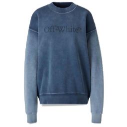 Off White 로고 프린트 크루넥 스웨트셔츠 2BA07CF25FLE002