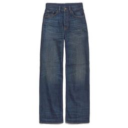 아크네 스튜디오 로고 패치 와이드 레그 진 A00556