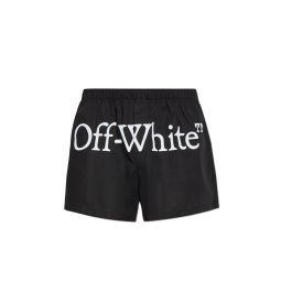 오프화이트 로고 프린트 쇼츠 OMUH009C99FAB001