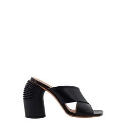 Off White 크로스오버 스트랩 힐 뮬 OWIJ043S24LEA001