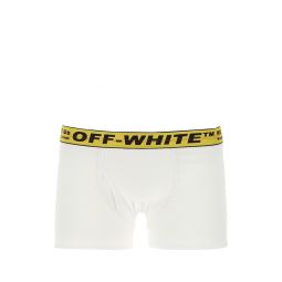 오프 화이트 로고 밴드 박서 OMUA003R20185035