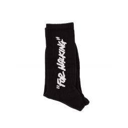 오프 화이트 로고 인타르시아 양말 OMRA085F25KNI002