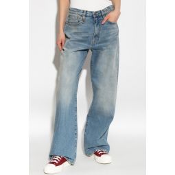 R13 스트레이트 레그 빈티지 이펙트 진 R13WD038