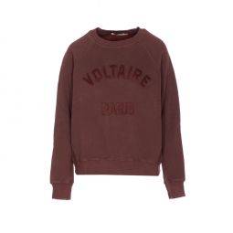 Zadig   Voltaire 로고 패치 크루넥 스웨트셔츠 JWSS01674