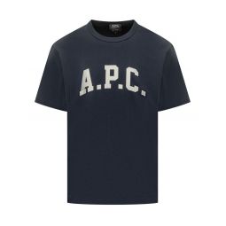 A P C  로고 프린트 크루넥 티셔츠 COHBQH26537