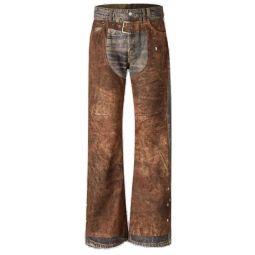 아크네 스튜디오 와이드 레그 버클 벨트 프린트 팬츠 FNWNTROU001527AK0982