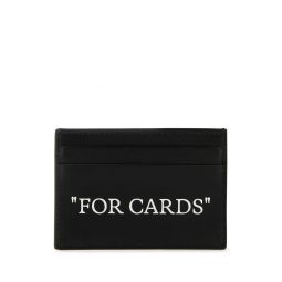 오프화이트 인용문 모티브 오픈탑 카드홀더 OMND067C99LEA001