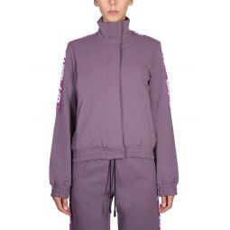 Off White 로고 디테일 하이넥 지퍼 스웨트셔츠 OWVL016F22JER001