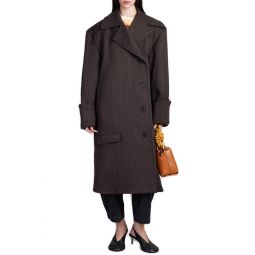 JW 앤더슨 턴업 커프 오버사이즈 코트 CO0318PG1636