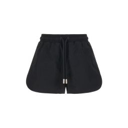 오프화이트 드로스트링 엘라스틱 웨이스트 쇼츠 OWVH050S24FAB001