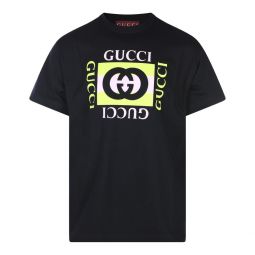 Gucci 프린트 저지 티셔츠 796395XJHDB