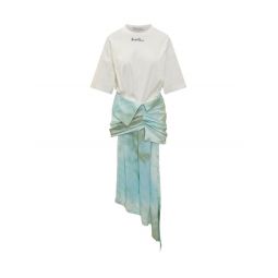 오프 화이트 보우 디테일 타이다이 드레스 OWDB464S23FAB001