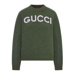 구찌 로고 인타르시아 니트 크루넥 점퍼 770072XKEBC