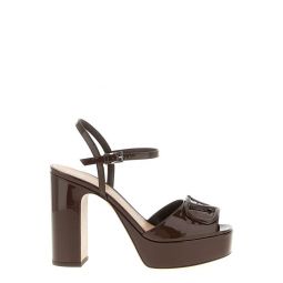 Valentino V로고 시그니처 엠블럼 힐 샌들 W0S0FG2TMK