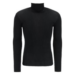 오프 화이트 헬벳 골지 긴소매 점퍼 OMHF041F22KNI001