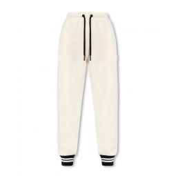 Moncler 로고 패치 디테일 드로스트링 스웨트팬츠 I20938H00007899U5