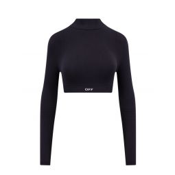 Off White 오프 스탬프 크루넥 긴팔 탑 OWVB042F23KNI001