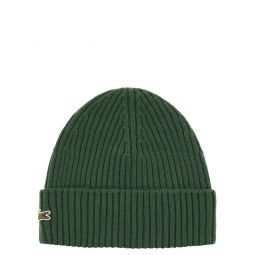 Lacoste 로고 자수 골지 비니 RB0001